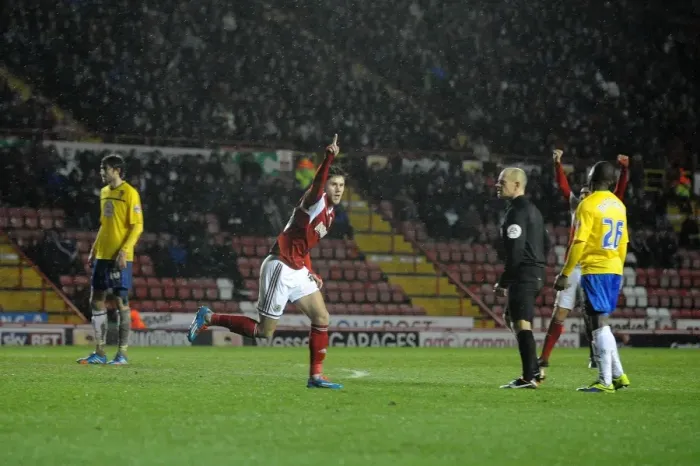 Framed Print : Bristol City's Wes Burns Scores the Goal: Bristol City vs Coventry City, Sky Bet League One, Ashton Gate, 04-02-2014 Framed Print : Bristol City's Wes Burns Scores the Goal: Bristol City vs Coventry City, Sky Bet League One, Ashton Gate, 04-02-2014
