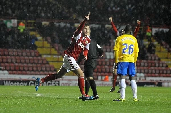 Bristol City's Wes Burns Scores the Winning Goal vs. Coventry City, Sky Bet League One, 2014