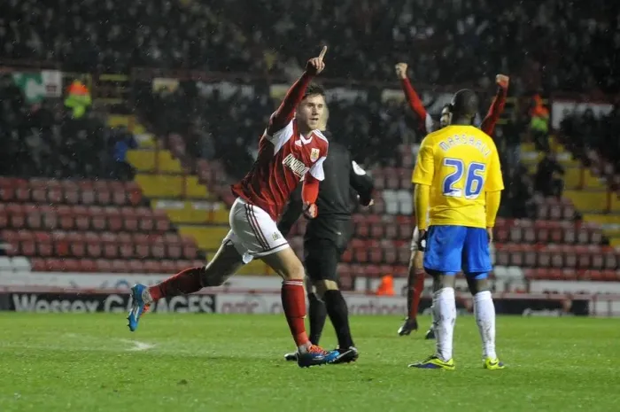 Framed Print : Bristol City's Wes Burns Scores the Winning Goal vs. Coventry City, Sky Bet League One, 2014 Framed Print : Bristol City's Wes Burns Scores the Winning Goal vs. Coventry City, Sky Bet League One, 2014