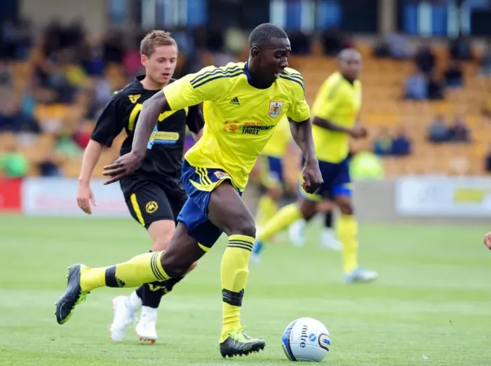 Framed Print : Bristol City's Yannick Bolasie in Action on the Football Field