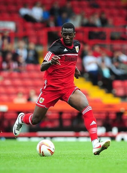 Bristol City's Yannick Bolasie Steals the Show at Louis Carey's Testimonial Match against Bristol Rovers, August 2012