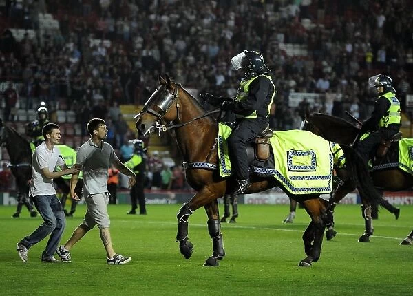 Bristol Derby Chaos: Fan Assaults Police Horse at Ashton Gate