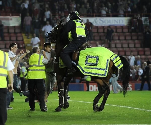 Bristol Derby Chaos: Fan Attacks Police Horse at Ashton Gate