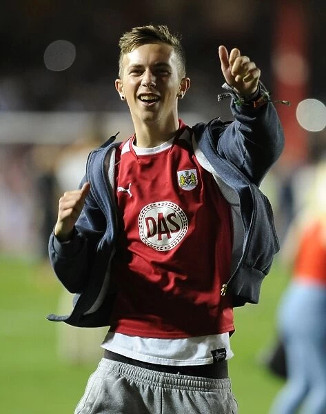 Bristol Derby: Ecstatic Bristol City Fan Celebrates Victory over Bristol Rovers
