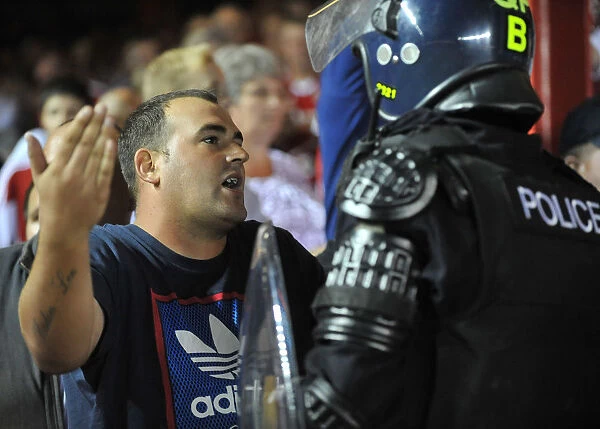 Bristol Derby: Fan Faces Police Confrontation at Ashton Gate (Bristol City V Bristol Rovers, Johnstone Paint Trophy 2013)