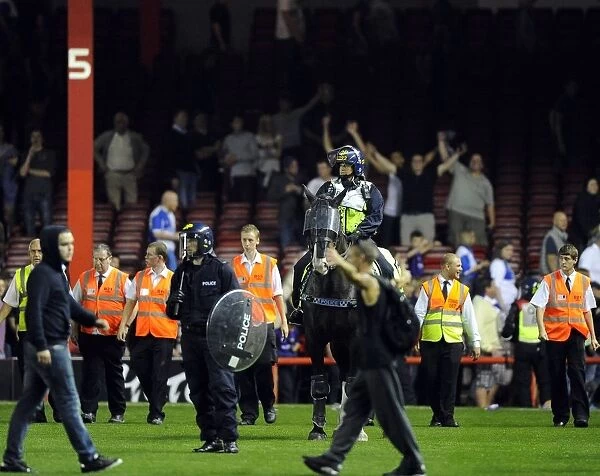 Bristol Derby: Fans Euphoria Halted by Police Horses at Ashton Gate