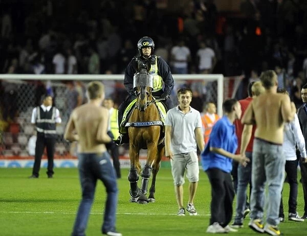 Bristol Derby: Fans Euphoria Halted by Police Horses at Ashton Gate (September 4, 2013)