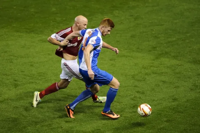 Framed Print : Bristol Derby: Intense Moment as James O'Connor Challenges Matt Harrold in Johnstones Paint Trophy Match at Ashton Gate Framed Print : Bristol Derby: Intense Moment as James O'Connor Challenges Matt Harrold in Johnstones Paint Trophy Match at Ashton Gate