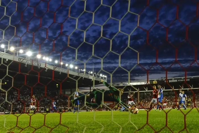 Framed Print : Bristol Derby: Marlon Harewood's Shot Saved by Steve Mildenhall in Johnstones Paint Trophy Match