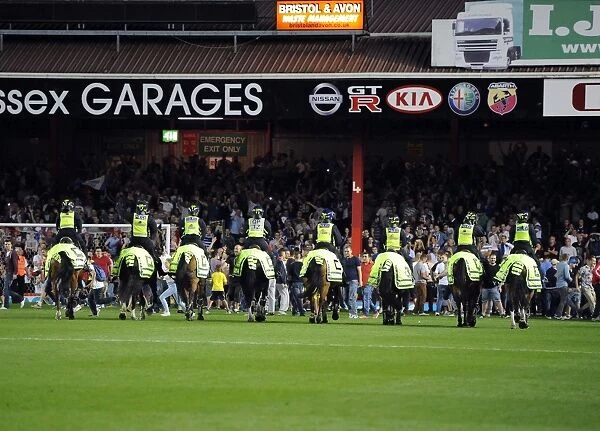 Bristol Derby: Police Intervene with Horses on Pitch to Prevent Fan Clashes (2013)