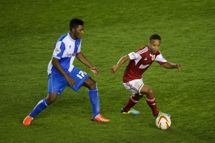 Framed Print : Bristol Derby Showdown: Bobby Reid vs. Ellis Harrison - Intense Rivalry on the Field Framed Print : Bristol Derby Showdown: Bobby Reid vs. Ellis Harrison - Intense Rivalry on the Field