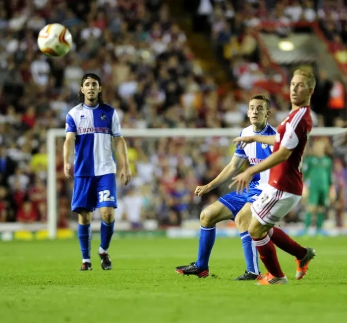 Framed Print : Bristol Derby: Tom Lockyer in Action - Bristol City vs. Bristol Rovers, Johnstone's Paint Trophy First Round (September 4, 2013)