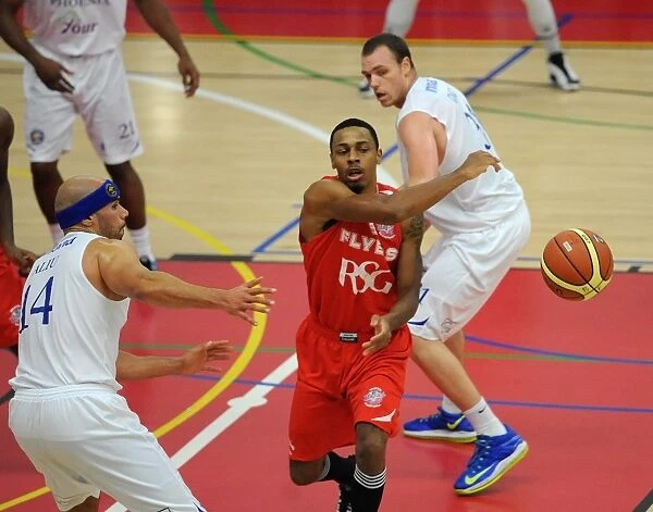 Bristol Flyers in Action: Doug Herring Dishes Out a Pass