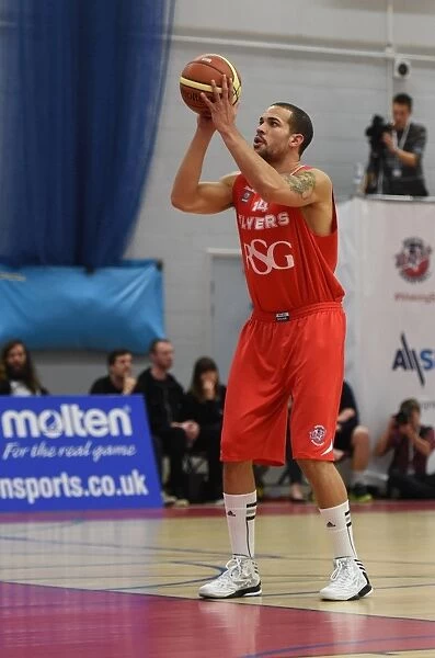 Bristol Flyers in Action: Doug McLaughlin-Williams at the Free Throw Line against Cheshire Phoenix