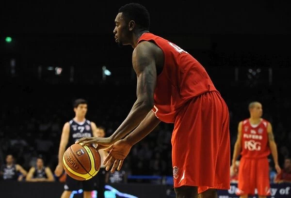 Bristol Flyers Alif Bland in Action against Worcester Wolves (BBL Cup)