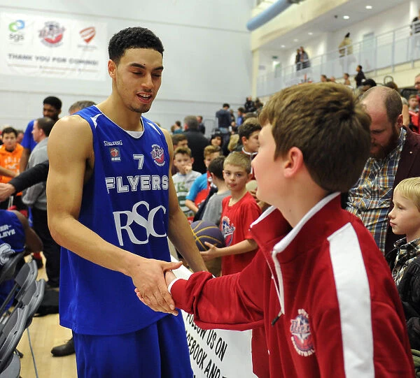 Bristol Flyers Basketball: Fans and Roy Owen Show Sportsmanship at SGS Wise Campus (vs Newcastle Eagles, 11 / 29 / 2014)