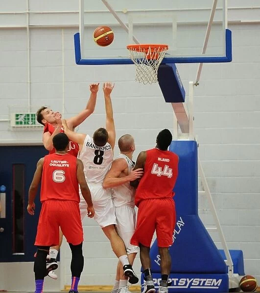 Bristol Flyers Defend Home Court: Tamas Okros Blocks Manchester Giants Basket (Basketball)