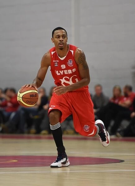 Bristol Flyers Doug Herring Jr in Action against Cheshire Phoenix at SGS Wise Arena
