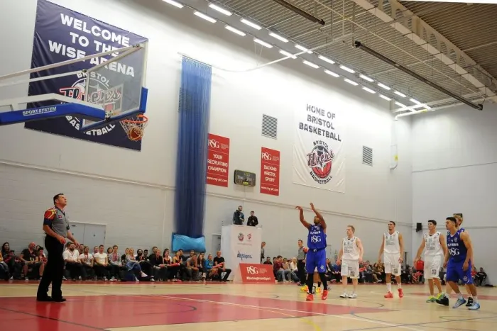 Framed Print : Bristol Flyers Doug Herring Scores Game-Winning Basketball Goal vs. Plymouth Raiders Framed Print : Bristol Flyers Doug Herring Scores Game-Winning Basketball Goal vs. Plymouth Raiders