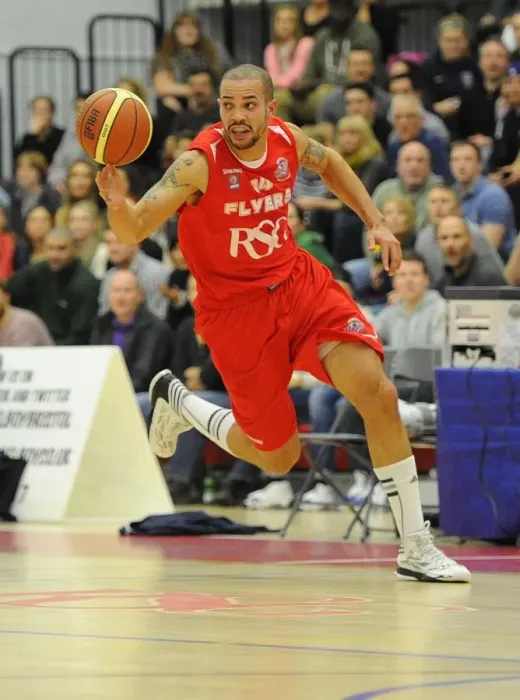 Framed Print : Bristol Flyers Doug McLaughlin-Williams bursts forward - Photo mandatory by-line
