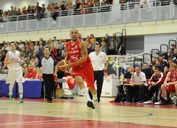 Bristol Flyers Doug McLaughlin-Williams Charges Forward in Basketball Action