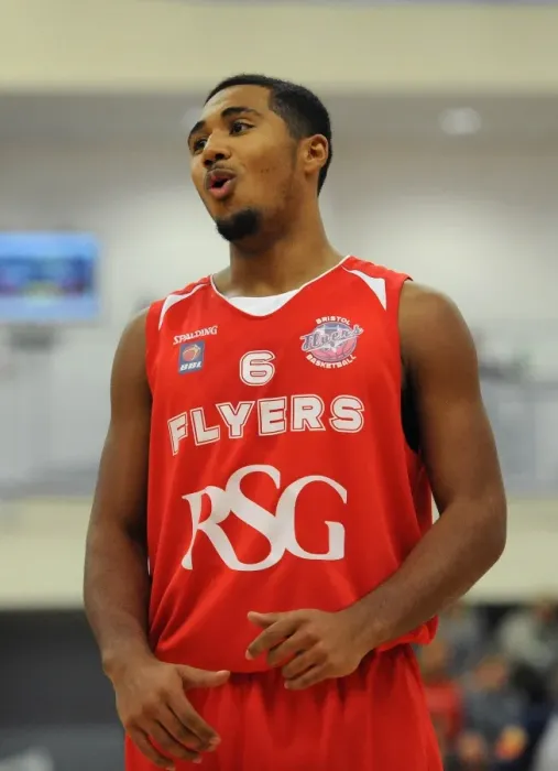 Framed Print : Bristol Flyers Dwayne Lautier-Ogunleye in Action during Basketball Game Framed Print : Bristol Flyers Dwayne Lautier-Ogunleye in Action during Basketball Game