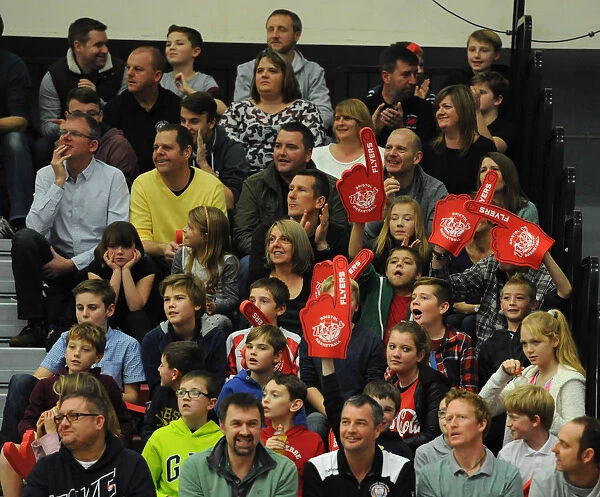 Bristol Flyers Fans in Full Cheer: Thrilling Basketball Showdown Against Newcastle Eagles at SGS Wise Campus