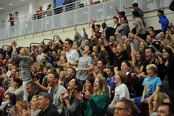 Bristol Flyers Fans in Full Cheer: Thrilling Basketball Showdown against Newcastle Eagles