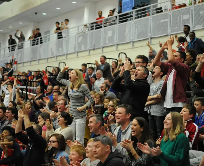 Framed Print : Bristol Flyers Fans Thrilling Reaction to Exciting Basketball Match Against Newcastle Eagles at SGS Wise Campus Framed Print : Bristol Flyers Fans Thrilling Reaction to Exciting Basketball Match Against Newcastle Eagles at SGS Wise Campus