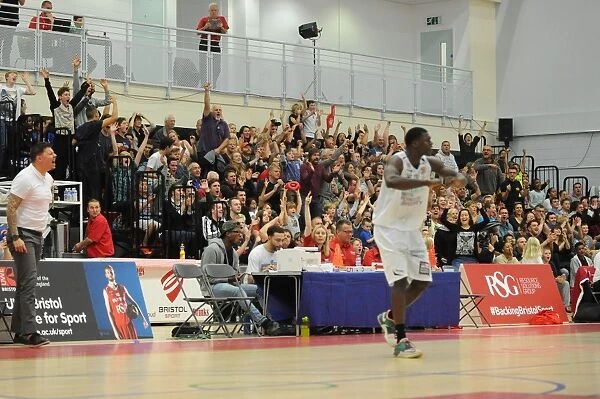 Bristol Flyers Fans Go Wild as Team Scores in British Basketball Cup Match Against Plymouth Raiders