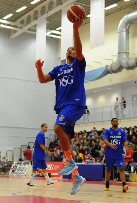 Framed Print : Bristol Flyers Greg Streete Gears Up: Basketball Showdown between Flyers and Sheffield Sharks