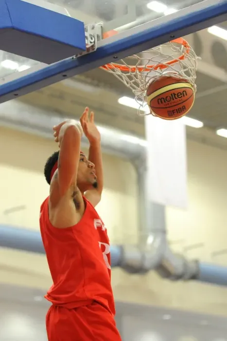 Framed Print : Bristol Flyers Greg Streete Sinks Game-Winning Basket Against Durham Wildcats