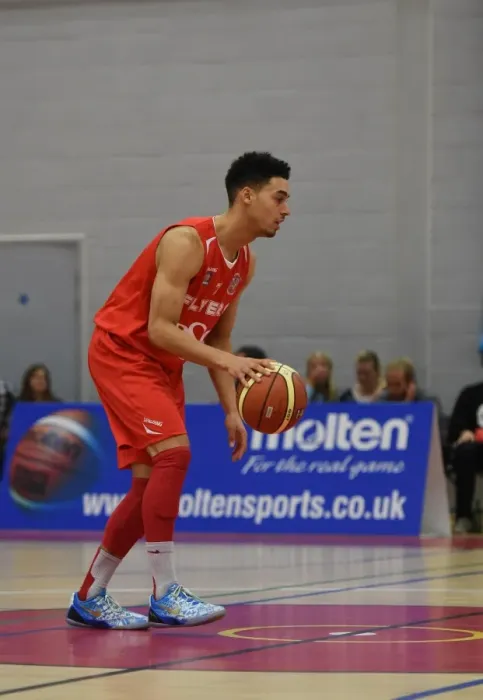 Framed Print : Bristol Flyers Roy Owen in Action against Cheshire Phoenix at SGS Wise Arena (15 / 11 / 2014) Framed Print : Bristol Flyers Roy Owen in Action against Cheshire Phoenix at SGS Wise Arena (15 / 11 / 2014)