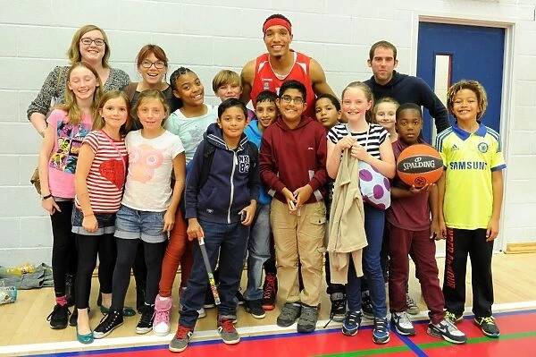 Bristol Flyers Star Greg Streete Engages with Adoring Basketball Fans at Wise Campus