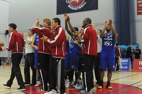 Bristol Flyers Unite with Fans in Triumph: Post-Game Applause vs. Sheffield Sharks