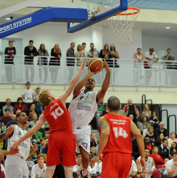Framed Print : Bristol Flyers v Plymouth Raiders 111014