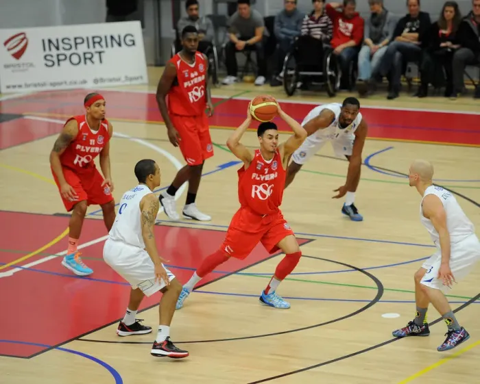 Framed Print : Bristol Flyers vs Cheshire Phoenix: A Fierce Basketball Rivalry at SGS Wise Campus