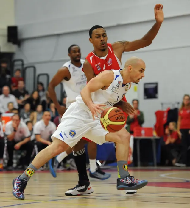 Framed Print : Bristol Flyers vs Cheshire Phoenix: A Fierce Basketball Rivalry at SGS Wise Campus Framed Print : Bristol Flyers vs Cheshire Phoenix: A Fierce Basketball Rivalry at SGS Wise Campus