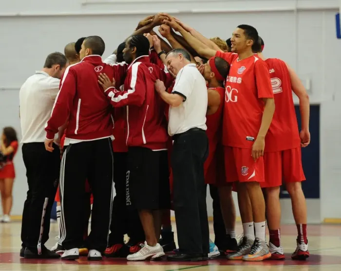 Framed Print : Bristol Flyers vs Manchester Giants: British Basketball League Showdown at SGS Wise Campus