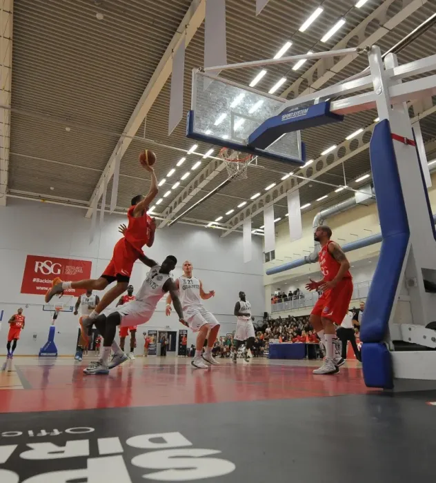 Framed Print : Bristol Flyers vs. Manchester Giants Showdown in British Basketball League at SGS Wise Campus Framed Print : Bristol Flyers vs. Manchester Giants Showdown in British Basketball League at SGS Wise Campus