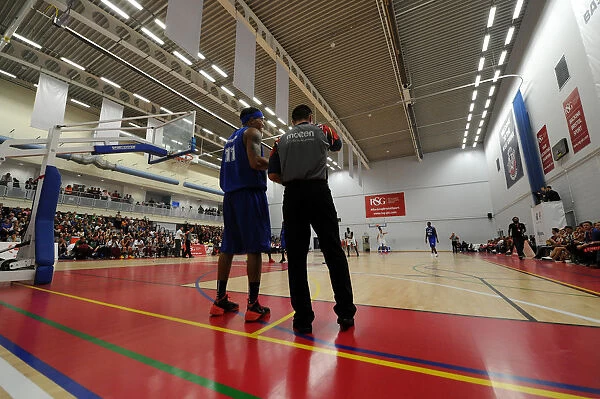 Bristol Flyers vs. Plymouth Raiders Showdown in British Basketball League at SGS Wise Campus (September 2014)