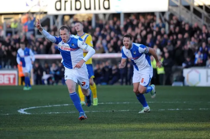 Framed Print : Bristol Rovers David Clarkson Celebrates Goal Against AFC Wimbledon, Sky Bet League Two, 2013 Framed Print : Bristol Rovers David Clarkson Celebrates Goal Against AFC Wimbledon, Sky Bet League Two, 2013