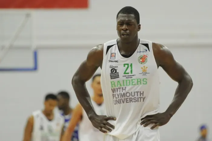 Framed Print : British Basketball League: A Thrilling Clash between Bristol Flyers and Plymouth Raiders at SGS Wise Campus - September 2014