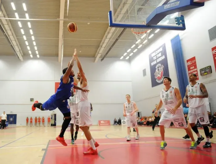 Framed Print : British Basketball League: A Clash of Giants - Bristol Flyers vs. Plymouth Raiders at SGS Wise Campus (September 2014) Framed Print : British Basketball League: A Clash of Giants - Bristol Flyers vs. Plymouth Raiders at SGS Wise Campus (September 2014)