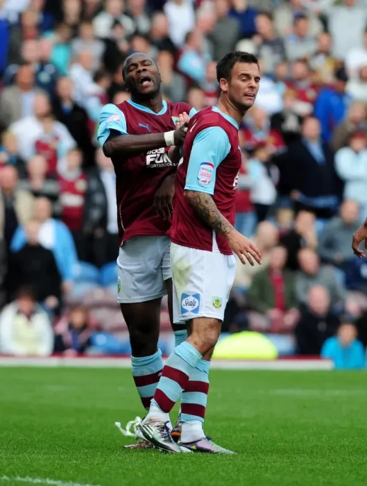 Framed Print : Burnley vs. Bristol City: Bikey and Fox's Heated Clash in Championship Match at Turf Moor