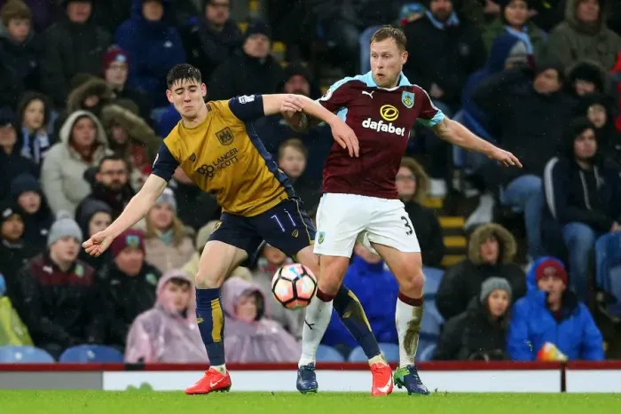 Framed Print : Burnley vs. Bristol City: Clash Between Scott Arfield and Callum O'Dowda at Turf Moor, FA Cup 2017 Framed Print : Burnley vs. Bristol City: Clash Between Scott Arfield and Callum O'Dowda at Turf Moor, FA Cup 2017