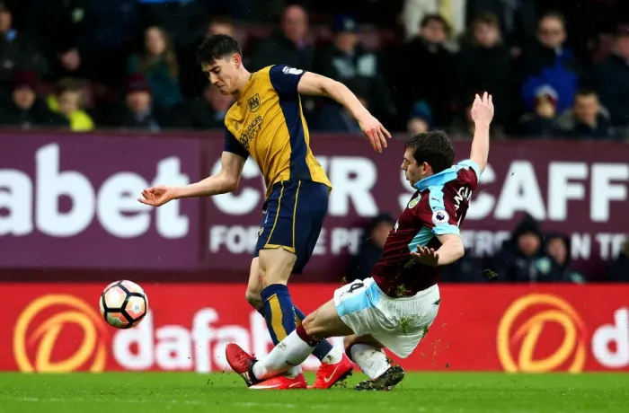 Framed Print : Burnley vs. Bristol City: Jon Flanagan Stops Callum O'Dowda's Advance in FA Cup Clash at Turf Moor Framed Print : Burnley vs. Bristol City: Jon Flanagan Stops Callum O'Dowda's Advance in FA Cup Clash at Turf Moor