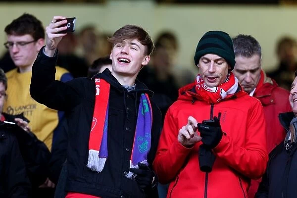 Burnley vs. Bristol City: Passionate Fans at Turf Moor during FA Cup Fourth Round