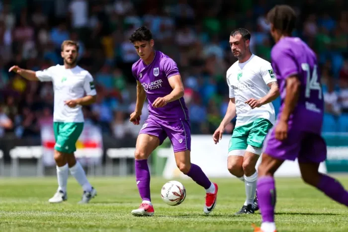 Framed Print : Callum O'Dowda in Action: Pre-season Friendly between Guernsey FC and Bristol City, 2017
