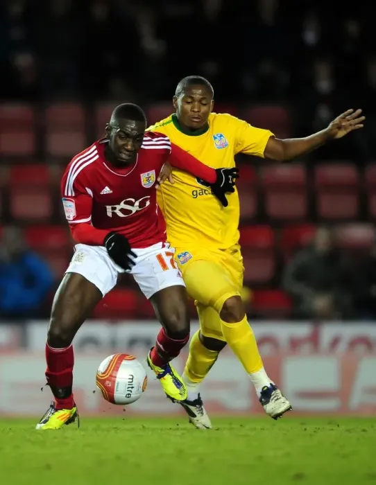 Framed Print : Championship Clash: Bolasie vs. Dikgacoi - Intense Rivalry between Bristol City and Crystal Palace, 14 / 02 / 2012